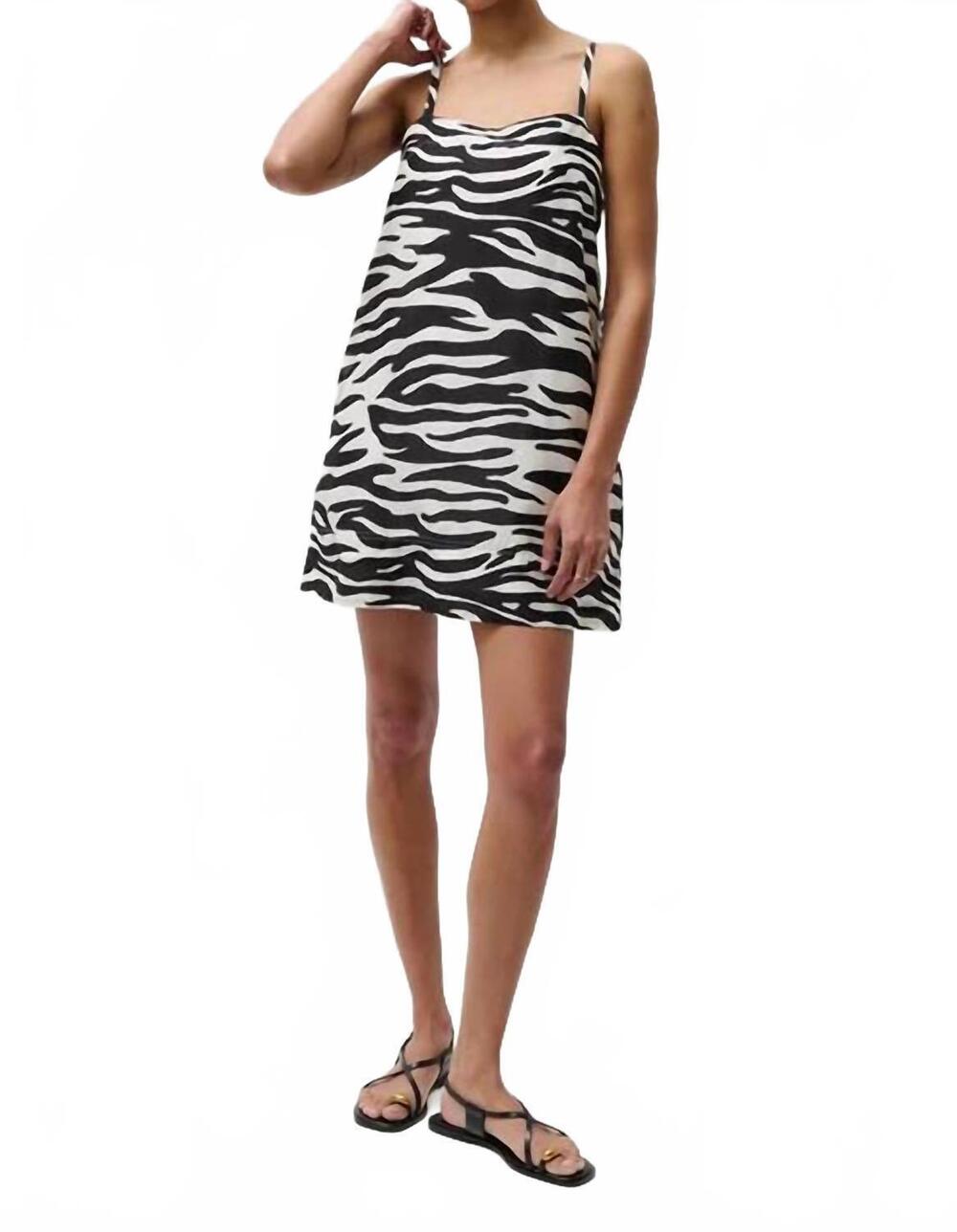 NEW PISTOLA misa cotton dress in zebra